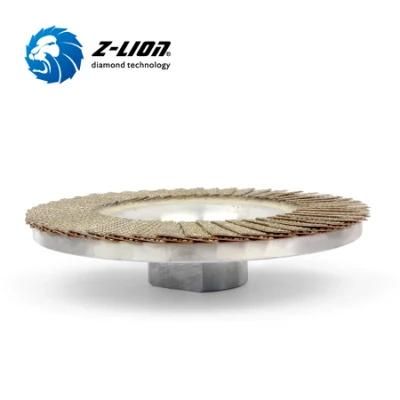Z Lion Electroplated Diamond Flap Polishing Disc for Stone, Concrete, Glass, Ceramics