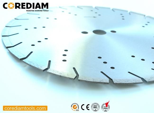 Tilted Slot Laser Welded Saw Blade for Concrete Cutting/Diamond Tool