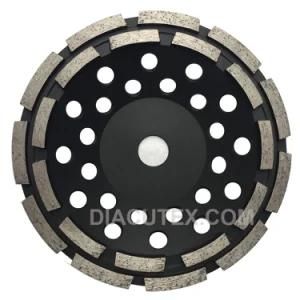 180mm Double Row Diamond Cup Grinding Wheel for Concrete