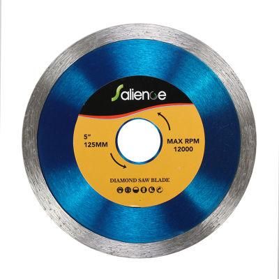 125mm Continuous Diamond PCD Saw Blade for Granite Stone Cutting Brick Marble