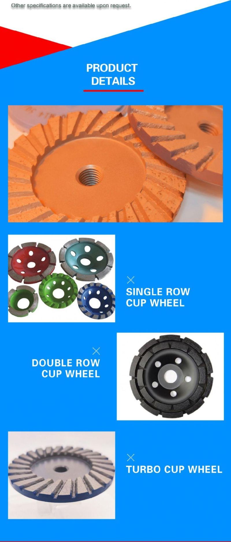 Diamond Cup Wheel for Natural Stone and Concrete Grinding Tools