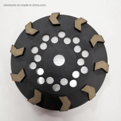 Metal Segment Concave Diamond Cup Wheel for Grinding Concrete Granite Marble Sonte