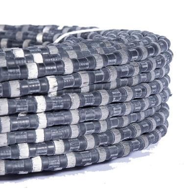 10.5mm Sintered Bead Concrete Diamond Rubber Wire Saw for Cutting Concrete Metal Wall Bridge