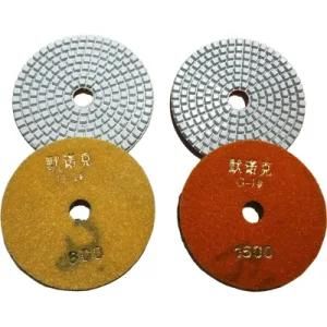 100mm Dry and Wet Concrete Floor Polishing Pad Diamond Resin Soft Polishing Pad