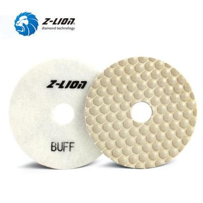 3&quot; 4&quot; 5&quot; White Dry Buffing Pad Diamond Final Polishing Pad