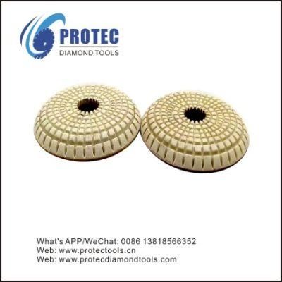 Convex Diamond Polishing Pad Bowl-Shaped Polishing Pad for Granite, Marble and Stones