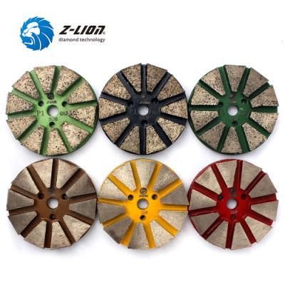 3&quot; 4&quot; Diamond Metal Floor Pads Abrasive Disc for Concrete Floor Polishing Grinding