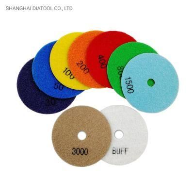 Dry Diamond Flexible Polishing Pads for Granite Marble Ceramic