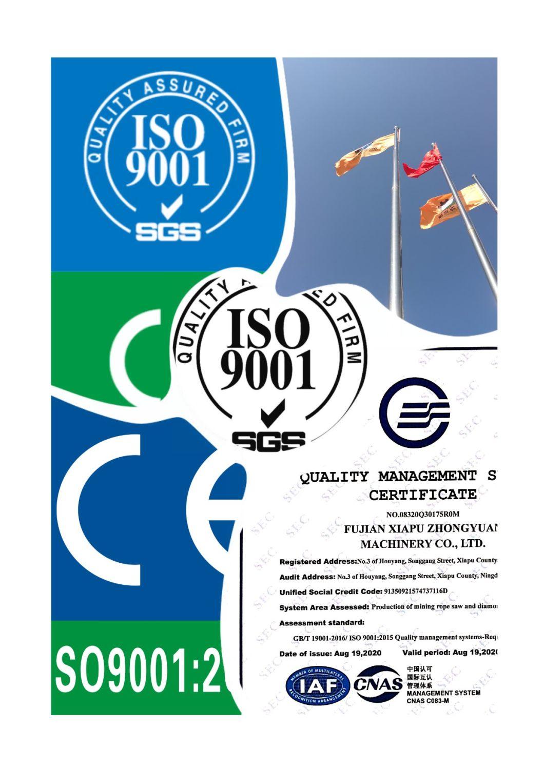 High Cost-Effective Diamond Wire Saw for Marble Quarrying