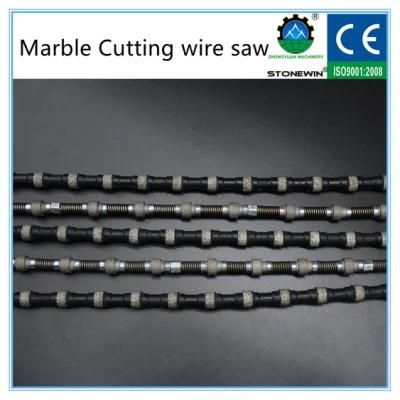 11.5mm Marble Quarrying Spring Diamond Rubber Wire Saw