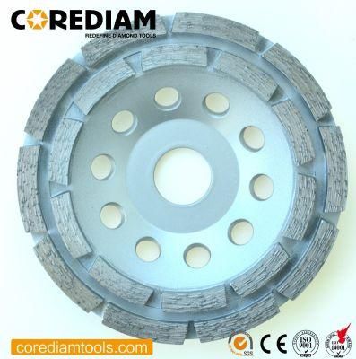 125mm Premium Quality Level Concrete Grinding Cup Wheel with Double Row Segments