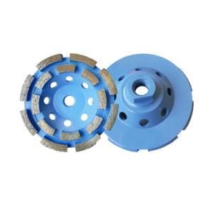 Double Row Diamond Grinding Cup Wheel for Stone