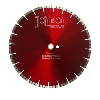 350mm Laser Welded Diamond Turbo Saw Blade General Purpose Cutting Tools