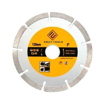 Ebuy Tools 125mm 5&quot; Segmented Diamond Saw Blade Dry Cutting Disc for Marble Granite Cutting