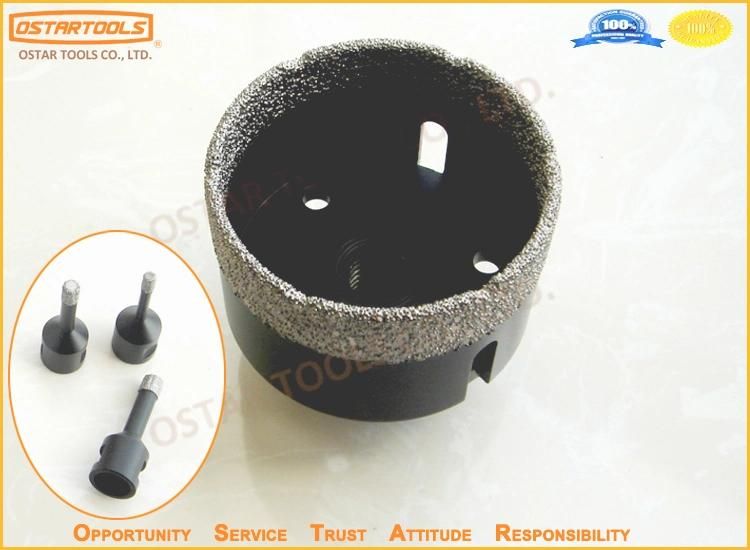 Vacuum Brazed Hollow Diamond Core Drill Bits