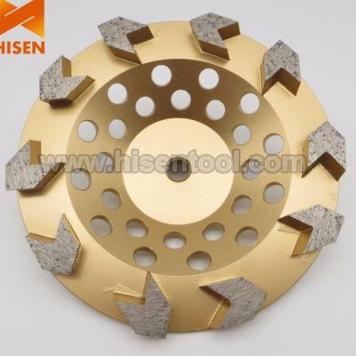 180mm Diamond Arrow Cup Wheel for Grinding Concrete