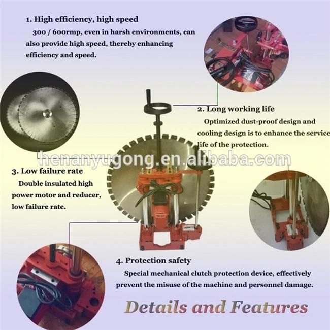 Concrete Wall Saw Cutting Tools Machine Hydraulic and Electric Automatic Diamond Brick Wall Saw