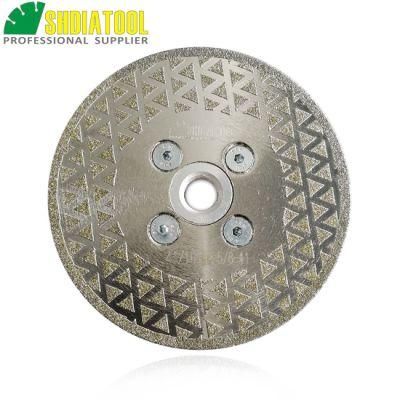 Electroplated Diamond Cutting Grinding Disc 5/8-11 Single Side Coated Diamond Granite Saw Blade