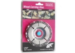4 Inch 22 Teeth Anti Kickback Wood Carving Disc for Carving Sculpture Small Stump Removal