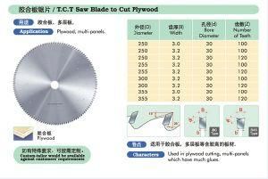 T. C. T Saw Blade to Cut Plywood