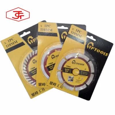 Long Life Hot-Pressedturbo Diamond Sintered Circular Cutting Saw Blade