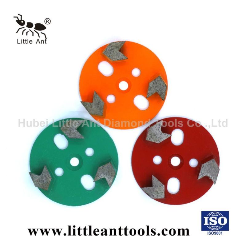 Little Ant Three Segments Concrete Floor Diamond Grinding Plates