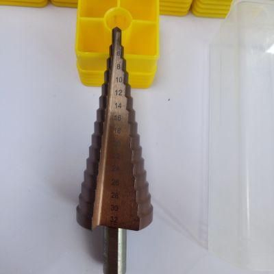 High Quality 32mm M35 HSS Straight Flute Step Drill Bit for Stainless Steel Metal