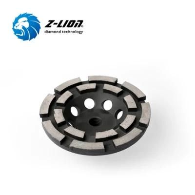 4inch Metal Diamond Row Cup Grinding Wheels for Granite Marble Stone