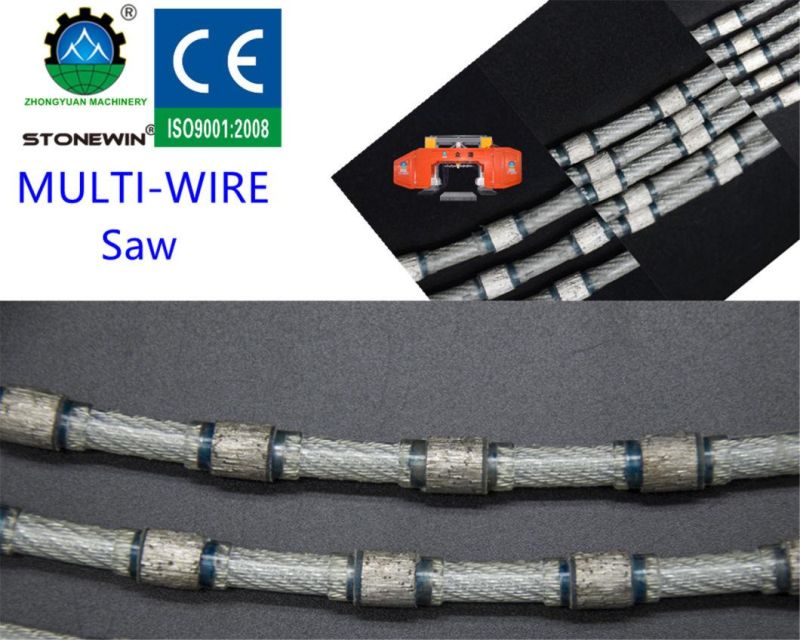 Diameter 7.3 mm Diamond Multi Wires for Granite Block Cutting