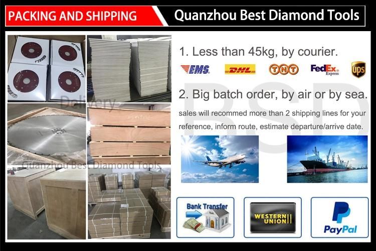 1200mm 1600mm Sidewalk Paving Stone Cutting Diamond Segment