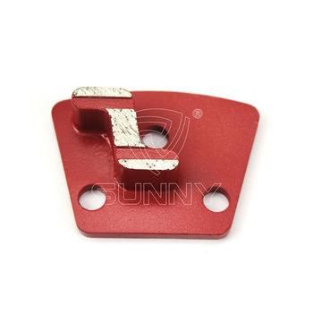 Trapezoid Grinding Shoe with Z Shape Segment for Concrete Floor