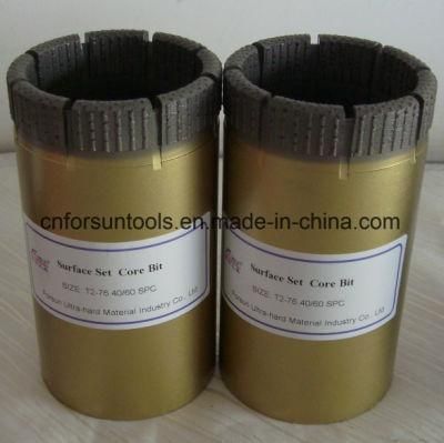 T2-76 Surface Set Diamond Core Drill Bit