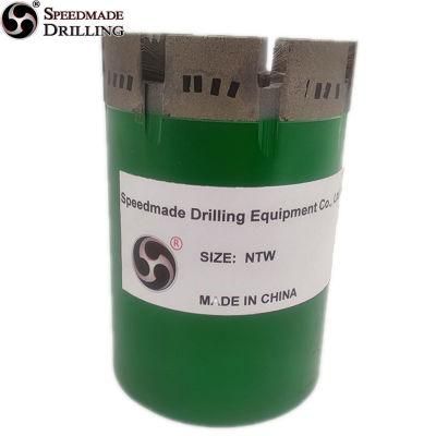 Imp. Diamond Core Drill Bits Btw, Ntw with Face Discharge for Wire-Line Coring