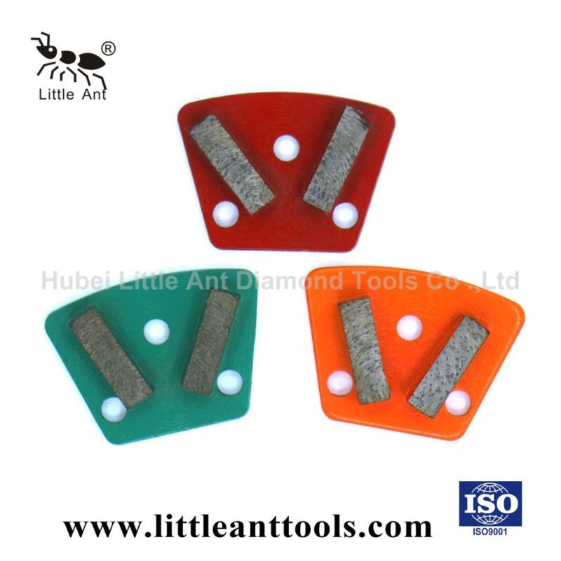 Diamond Grinding Shoes Two Segments Concrete Metal Grinding Disc