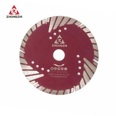 Bevel Turbo Sintered Blade with Protecting Teeth for Dry Cutting