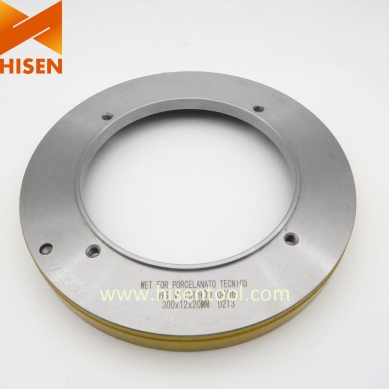 300X12X22mm Diamond Wet Metal Squaring Wheel for Ancora Machine