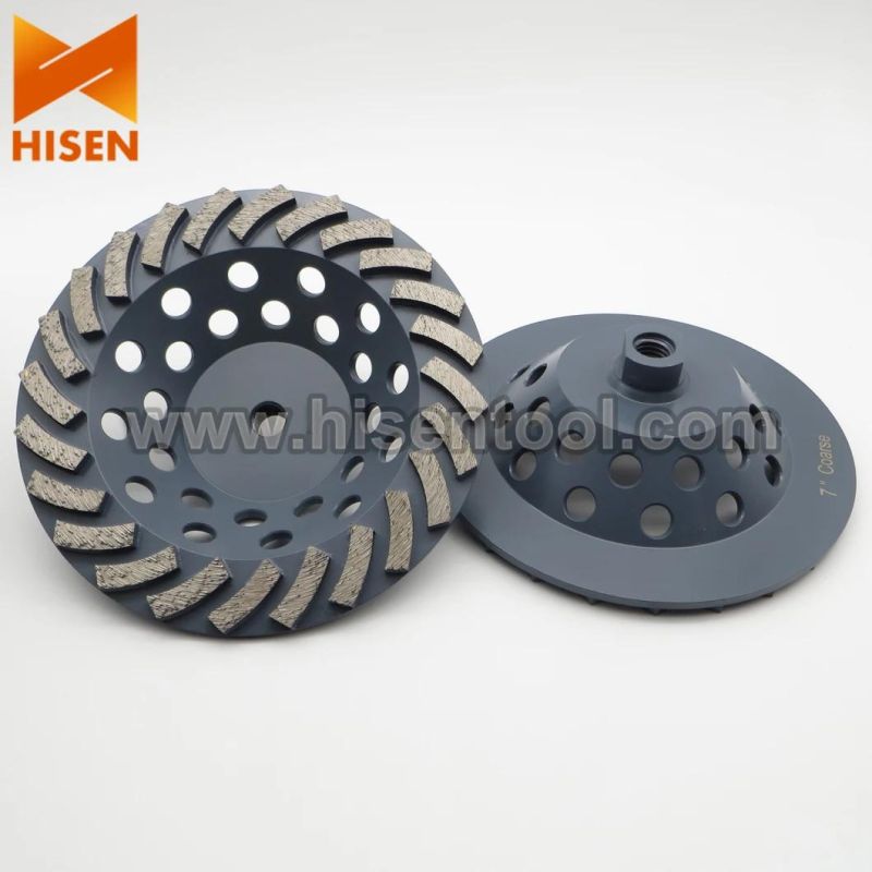 180mm 24 Segment Diamond Cup Wheel for Grinding Concrete