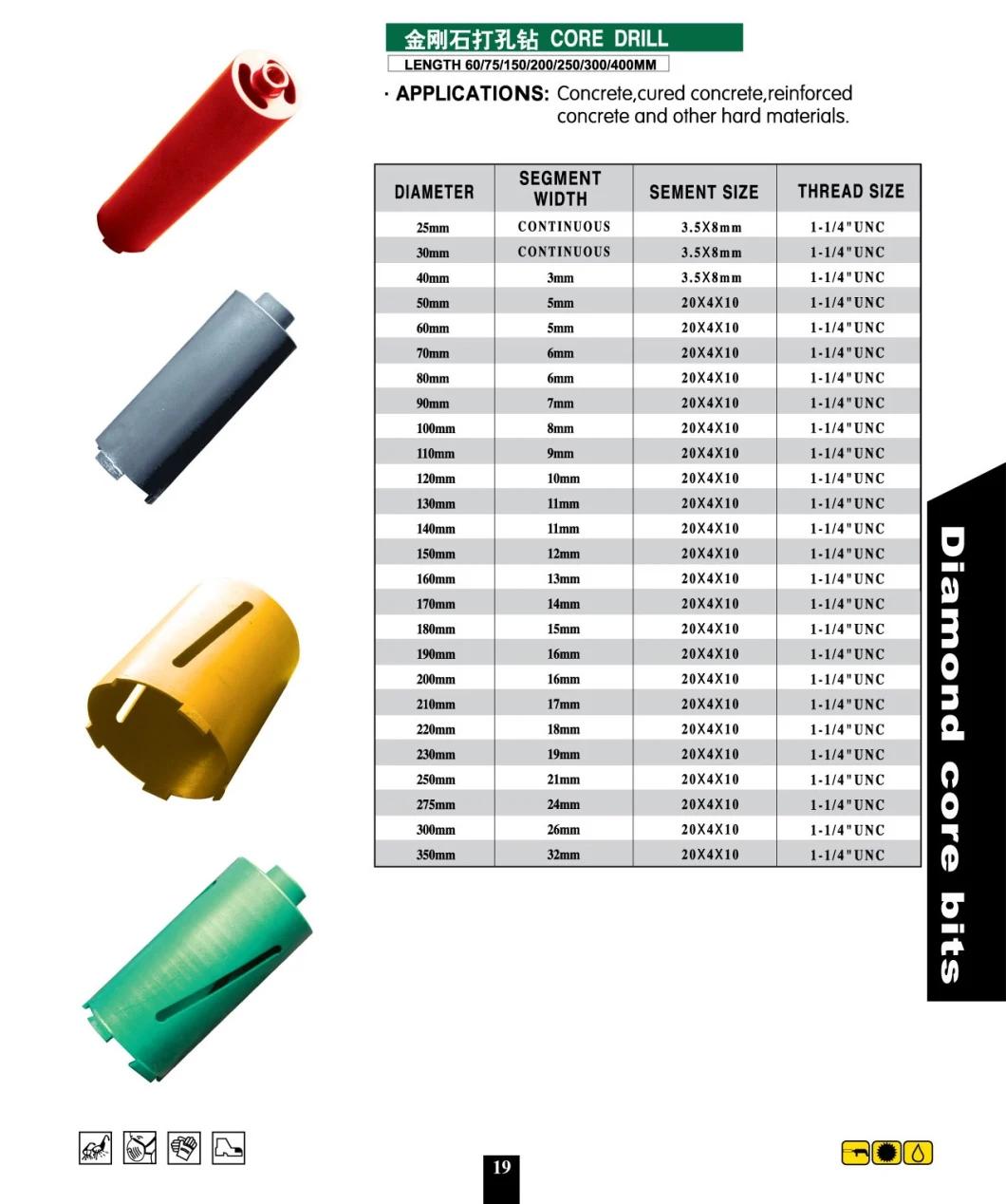 Bottom Price High Reflective Diamond Core Drill Bits Crown Segment