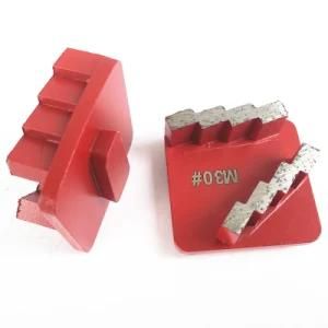 Zigzag Segment Medium Bond Redi Lock System Grinding Shoes