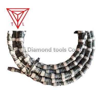 Diamond Serrated Wire Rope Saw for Rock