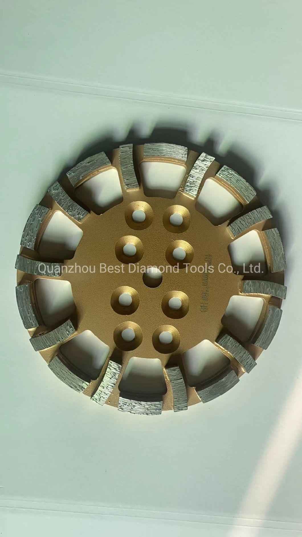 250mmx20t for Grinding Concrete Stones Floor Grinding Head Brazing Diamond Grinding Wheel