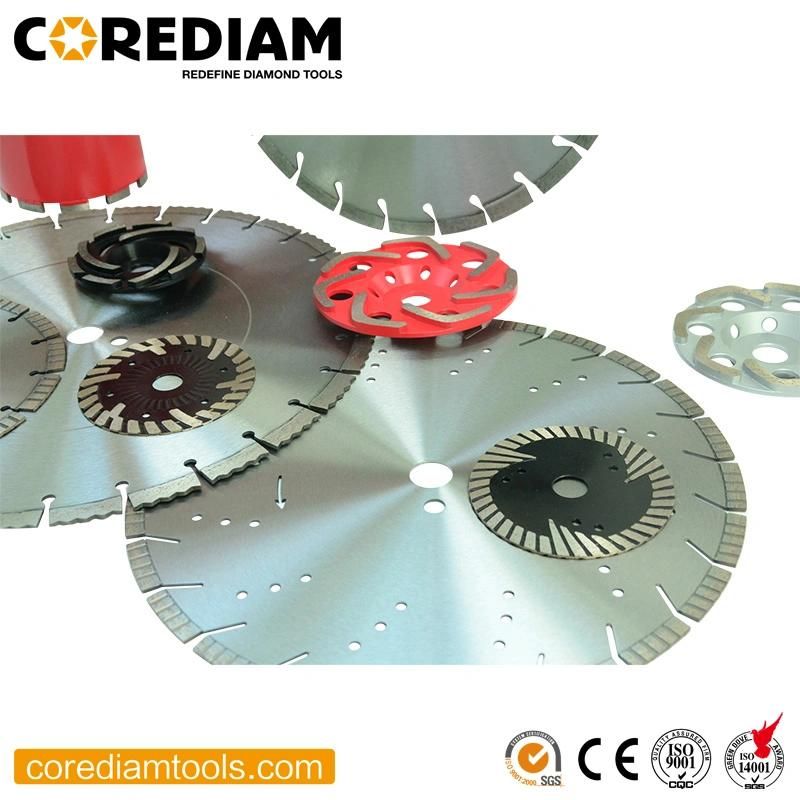 Fast Cutting Speed Diamond Stone Saw Blade with Turbo Segments/Diamond Tools