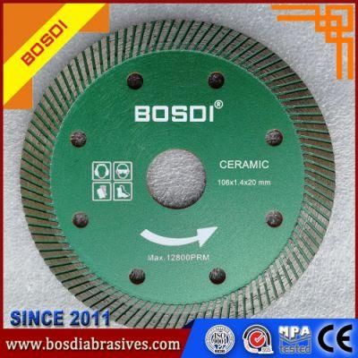 Diamond Flat Wheel/Disc/Disk for Cutting Ceramic, /Diamond Cutting Wheel/Disk/Disc, 106X1.4X8X20mm
