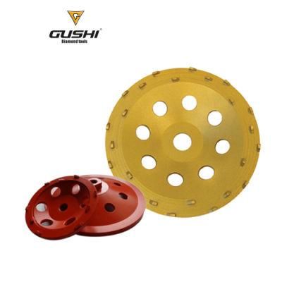 Gushi Professional Concrete PCD Grinding Cup Wheel
