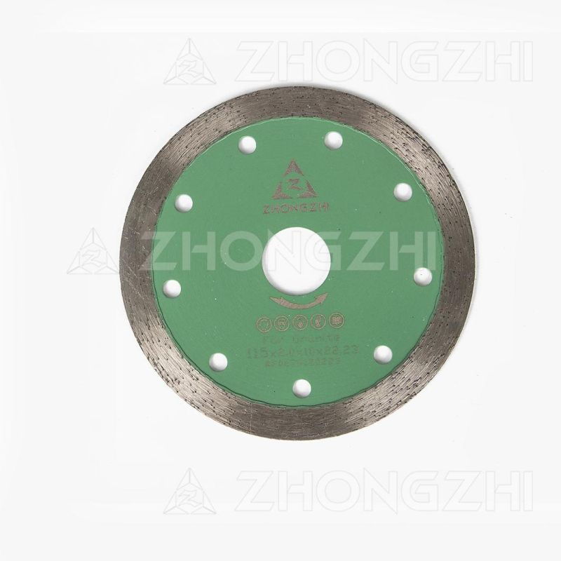 4.5′′ Ideal Chip Removal Hot Pressed Sintered Continuous Blade for Granite Cutting