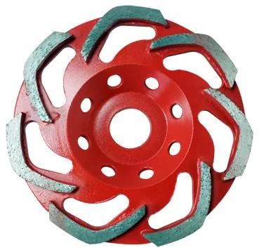 L-Type Electroplated Metal Double Diamond Grinding Fan Segment Cup Wheel