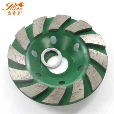 4 Inch Continuous Turbo Diamond Segmented Concrete Grinding Cup Wheel