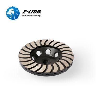 5&quot; 125mm Double Layers Diamond Turbo Grinding Wheel Cup Without Thread for Concrete Floor Corner Grinding Edge Grinding