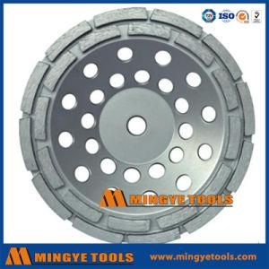 High Performance Double Row Diamond Cup Grinding Wheel