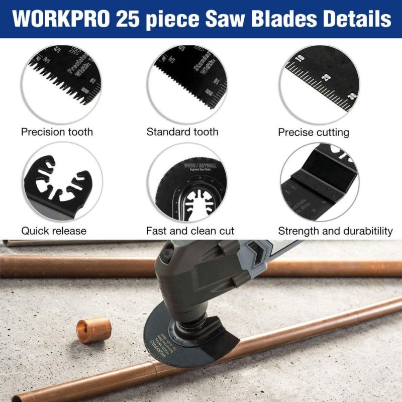 Diamond Stainless Steel Electroplated E-Shaped Saw Blade Oscillating Multi-Tool for Grout Removal, Flush Cut